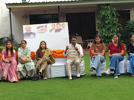 Harsh Malhotra leads Delhi BJP workers in tuning into ‘Mann Ki Baat’ at 6,450 locations