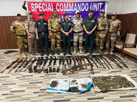 Six militants held, arms cache seized, drug peddler arrested in Manipur crackdown