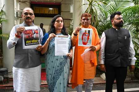 Bansuri Swaraj-led BJP delegation files police complaint against Oppn MPs over Ram Temple donation theft skit