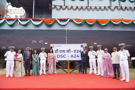 Indian Navy launches 5th DSC vessel in Kolkata, boosting indigenous maritime capability