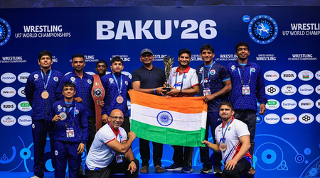 Sitender defends U17 wrestling world title as India sign off with 13 medals in Baku