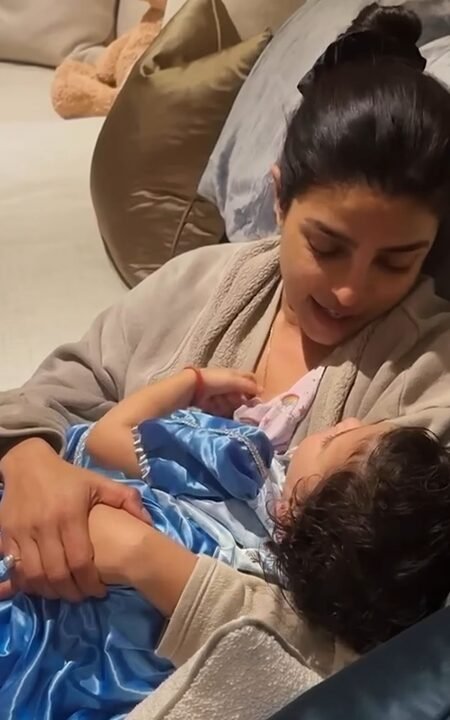 Priyanka Chopra teaches Durga Saptashati mantras to daughter Malti