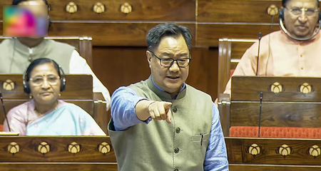 RS adjourned briefly amid uproar after Kharge raises Ram Temple donation issue; Rijiju demands apology