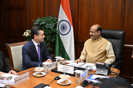 LS Speaker Birla, Uzbekistan FM Saidov discuss ways to deepen parliamentary cooperation