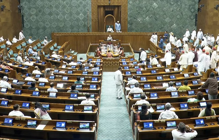 Lok Sabha adjourned till 2 pm amid heavy Oppn sloganeering