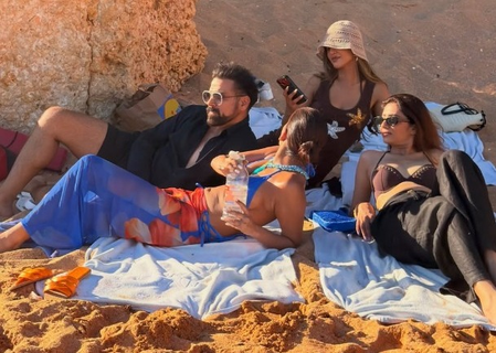 Rithvikk Dhanjani channels his inner Shah Rukh Khan during vacation with Krystle D’Souza