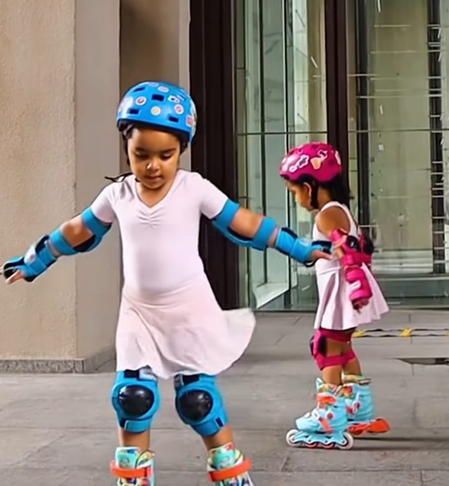 Debinna Bonnerjee reveals her daughters are learning the art of ‘getting up again’ through skating