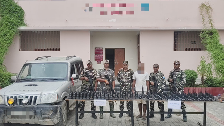 SSB seizes 100 walkie-talkies and Nepalese currency along India-Nepal border