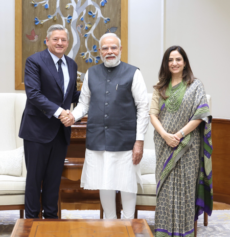 Netflix Co-CEO Ted Sarandos meets PM Modi, announces ‘Netflix India Storytelling Initiative’