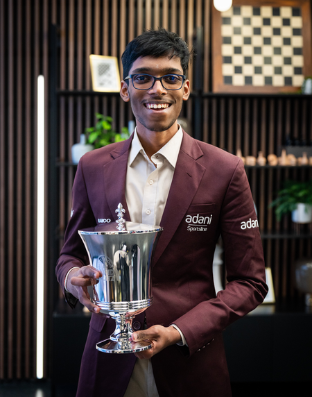 Chess: Praggnanandhaa clinches St.Louis Rapid and blitz title