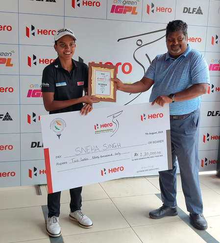 WPGT 2026: Sneha loses six-shot lead but survives play-off to beat Vani in 11th leg