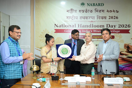 National Handloom Day: NABARD honours Assam weavers, pitches Rs 5,000 crore export