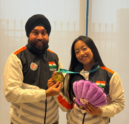 ‘This medal means a lot to me’: Ariha after winning India’s first-ever Asian gold in aerobic gymnastics