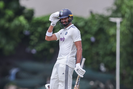 Padikkal hits unbeaten 142, stakes claim for number three spot in the warm-up clash