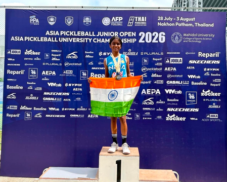 Indian junior pickleball players shine at Asian Junior Championship in Thailand, secure three medals