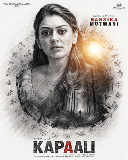 Hansika Motwani’s look in Rohith Nara’s ‘Kapaali’ released