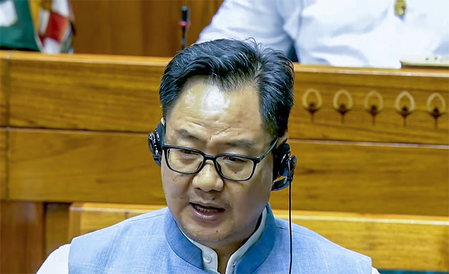 ‘If Cong agrees for discussion even tomorrow, we’ll extend the time’: Rijiju