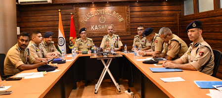 J&K DGP chairs hybrid operational review meeting with police, CAPF