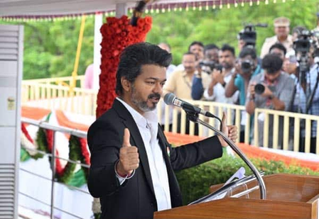 Vijay vows to defend TN’s rights, ensure corruption-free governance