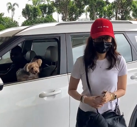 Shraddha Kapoor gets the cutest airport goodbye as her furry friend comes to see her off