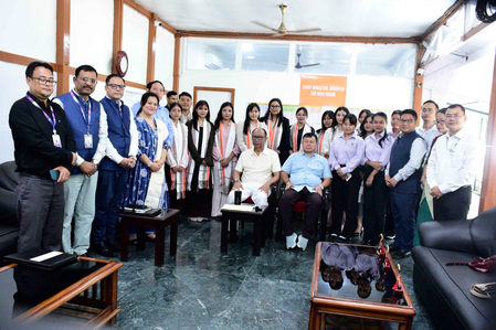 Manipur CM flags off 16 youths for overseas skill training, jobs in Japan
