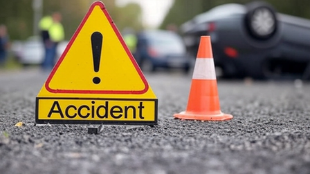 Five injured as speeding car rams into four two-wheelers, tractor in Indore