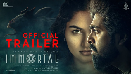 Dhanush releases engaging trailer of G  V Prakash, Kayadu Lohar’s horror thriller ‘Immortal’