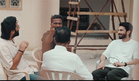 Anirudh pays surprise visit to Simbu’s ‘Arasan’ set