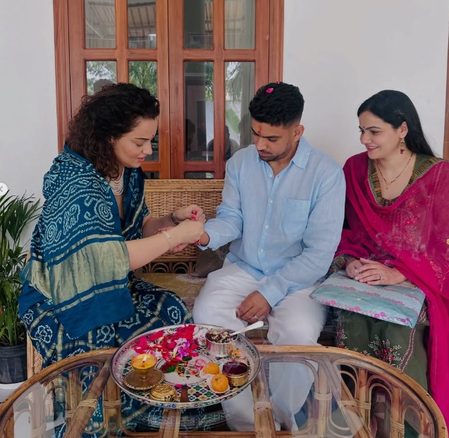 Kangana Ranaut shares heartwarming moments from Raksha Bandhan celebration with brother