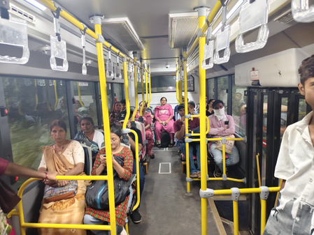 Gujarat: Over 2,254 women benefit from free e-bus travel in Gandhinagar on Raksha Bandhan
