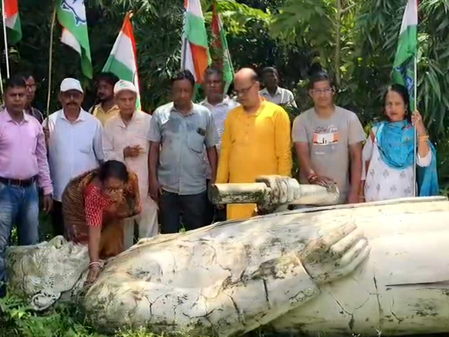 Bengal Congress condemns demolition of Nehru’s statue in Durgapur, demands restoration within 24 hours
