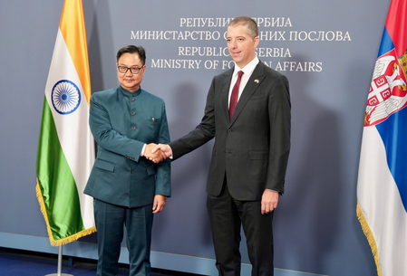 Kiren Rijiju meets Serbian Foreign Minister, discusses deepening bilateral cooperation