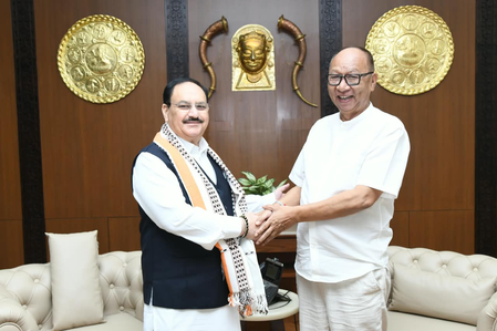 Centre agrees to upgrade RIMS Imphal to AIIMS status; Manipur CM expresses gratitude to JP Nadda