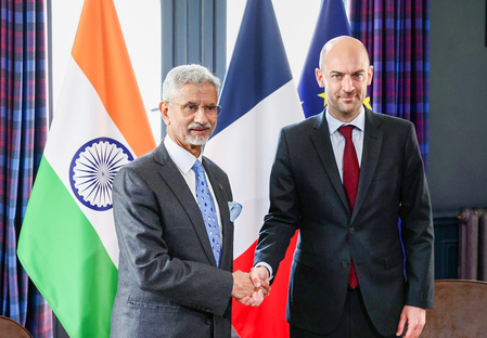 EAM Jaishankar and French counterpart Barrot discuss developments related to Ukraine, Gulf