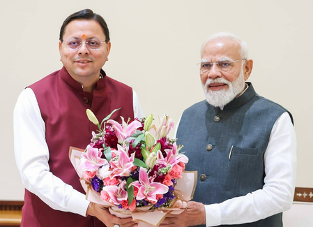 PM Modi extends birthday wishes to Uttarakhand CM Pushkar Singh Dhami