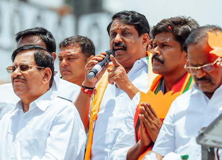 Tamil Nadu BJP seeks removal of CM Vijay-like Vinayagar idol in Chennai; demands arrests