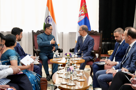 Minister Rijiju calls on Serbian PM, discusses strengthening ties