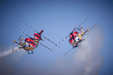 Egypt: Aerial display by Sarang helicopter team major highlight of El Alamein Air Show