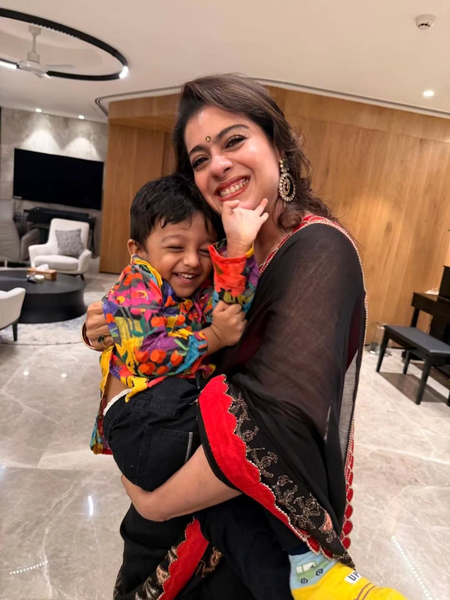 Kajol’s playtime with Ishita Dutta & Vatsal Sheth’s son Vaayu: My dose of serotonin