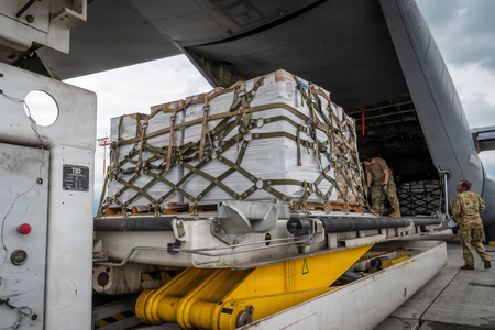 US military provides humanitarian aid to Nepal flash flood victims