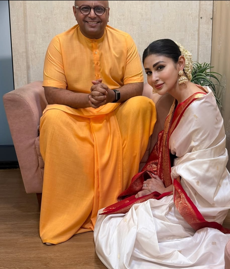 Mouni Roy shares Janmashtami glimpse with Gaur Gopal Das, says conversation left her ‘happier and more fulfilled’
