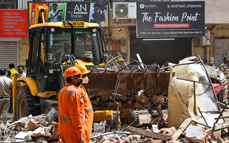 Two MP students killed in Delhi building collapse