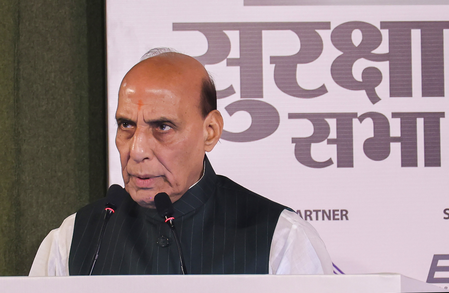 Defence forces empowered with ‘freedom, resources’ to strike decisively against threats: Rajnath Singh