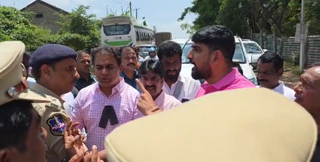 Heated exchange at KCR’s farmhouse as Cong protests over abusive remarks against Speaker