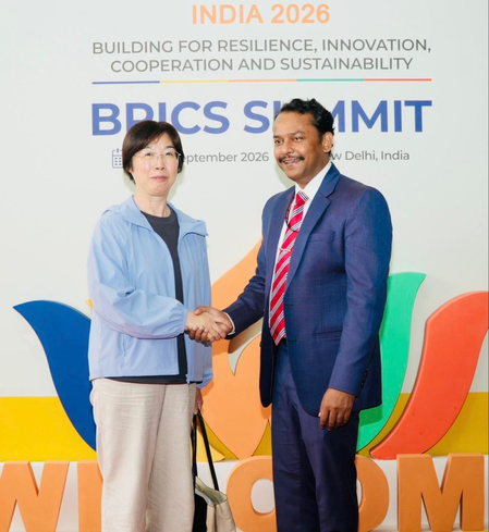 AIIB President Zou Jiayi arrives in New Delhi to attend 18th BRICS Summit