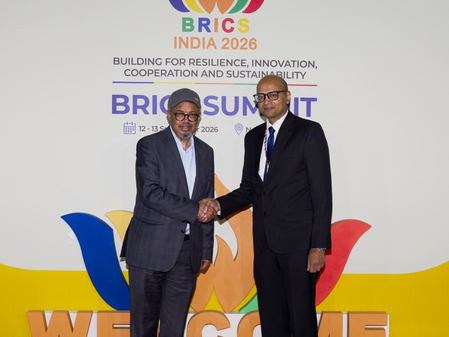 WHO Director-General arrives in New Delhi to attend 18th BRICS Summit