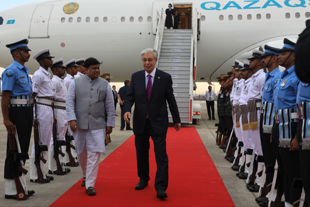 Kazakhstan President Tokayev arrives in New Delhi for BRICS Summit