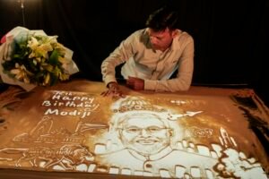 Special sand art, animation created in Puri on PM Modi’s birthday