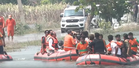 Shivraj Singh Chouhan assures Central assistance after surveying Bihar flood-affected areas