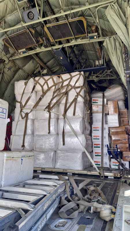 India sends another 11 tonnes of relief supplies to flood-hit Nepal